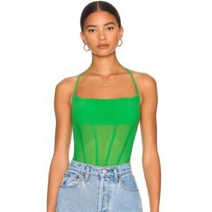 Majorelle Marilyn Bodysuit in Green Apple NWT Size Small